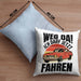 Führerschein Bestanden Geschenk Kissen mit Füllung 40x40 Führerscheinprüfung Bestanden Geschenkidee Weg Da Ich Darf Jetzt Fahren (Grau) Blau Trendation