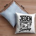 American Football Kissen mit Füllung 40x40 Geschenk Jeden verdammten Sonntag American Football-Spieler Geschenkidee (Grau) Blau Trendation