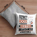 Breakdancer Geschenk Lustiger Spruch für Breakdancer Geschenkidee Bester Breakdancer Der WeltKissen mit Füllung 40x40 (Grau) Grau Trendation