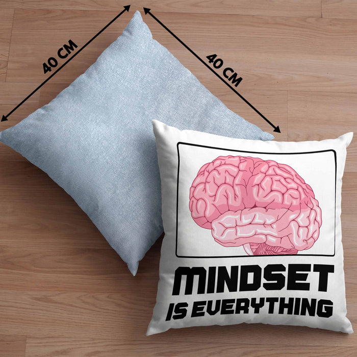 Entrepreneur Kissen mit Füllung 40x40 Entrepreneurship Geschenk Spruch Motivation Idee Mindset (Grau) Blau Trendation