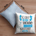 So Sieht Ein Richtig Cooler Bergsteiger Aus Geschenk Kissen mit Füllung 40x40 Lustiger Spruch Geschenkidee (Grau) Blau Trendation