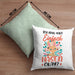 Hasen-Liebhaber Kissen mit Füllung 40x40 Geschenk Ich Mag Halt Einfach Hasen Okay Geschenkidee Mädchen (Grau) Grün Trendation