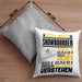 Snowboarder Geschenk Kaffee-Kissen mit Füllung 40x40 Geschenkidee für Snowboarder Ich Bin Snowboarder Ich Kann Es Dir Erklären Jedoch Nicht Für Dich Verstehen Spruch Lustig (Grau) Grau Trendation