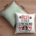 Berner Sennenhund Mom Besitzerin Kissen mit Füllung 40x40 Geschenk Lustiger Spruch Geschenkidee Besitzerin Berner Sennenhund Mama (Grau) Grün Trendation