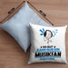 Musikfan Geschenk Kissen mit Füllung 40x40 So Gut Kann Nur Ein Musikfan Aussehen Geschenkidee (Grau) Blau Trendation