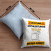 Segler Kissen mit Füllung 40x40 Geschenk Lustiger Spruch Geschenkidee für Segler Achtung Hochleistungs Segler Bei Der Arbeit (Grau) Blau Trendation