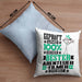 Abenteuerfilmer Geschenk Lustiger Spruch für Abenteuerfilmer Geschenkidee Bester Abenteuerfilmer Der WeltKissen mit Füllung 40x40 (Grau) Blau Trendation