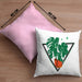 Gärtner Geschenk Kissen mit Füllung 40x40 Pflanzen Motiv Design Geschenkidee Garten-Pflege (Grau) Rosa Trendation