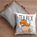 Dinosaurier Kissen mit Füllung 40x40 Geschenk Tea Rex Kissen mit Füllung 40x40 Geschenk Dino T-Rex Geschenk Für Jungs (Grau) Grau Trendation