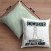 Snowshoer Kissen mit Füllung 40x40 Geschenk für Snowshoer Der Mann Der Alles Kann Geschenkidee zum Geburtstag (Grau) Grün Trendation