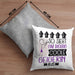 Geigerin Geschenk Kissen mit Füllung 40x40 Geschenkidee für Geigerin Geburtstag Weihnachten Spruch So Sieht Eine Richtig Coole Geigerin Aus (Grau) Grau Trendation