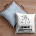 Anwalt Geschenk Kissen mit Füllung 40x40 Ich Bin Anwalt Aber Sag Doch Einfach Superheld Lustige Geschenkdiee für Anwalt (Grau) Blau Trendation