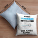 Schwimmer Geschenk Kissen mit Füllung 40x40 Lustiger Spruch Ich Bin Schwimmer Warum Weil Ich Es Kann Geschenkidee Bester Schwimmer Geburtstag (Grau) Blau Trendation