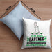 Gärtner Geschenk Kissen mit Füllung 40x40 Ich Bin Gärtner Aber Sag Doch Einfach Superheld Lustige Geschenkdiee für Gärtner (Grau) Blau Trendation