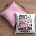 Songtexter Geschenk Lustiger Spruch für Songtexter Geschenkidee Bester Songtexter Der WeltKissen mit Füllung 40x40 (Grau) Rosa Trendation