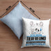 Tierfreund Geschenk Kissen mit Füllung 40x40 Ich Bin Tierfreund Aber Sag Doch Einfach Superheld Lustige Geschenkdiee für Tierfreund (Grau) Blau Trendation