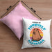 Kissen mit Füllung 40x40 Capybara-Spruch Geschenk für Capybara Liebhaber Geschenkidee (Grau) Rosa Trendation