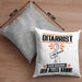 Gitarrist Kissen mit Füllung 40x40 Geschenk für Gitarrist Der Mann Der Alles Kann Geschenkidee zum Geburtstag (Grau) Grau Trendation