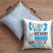 So Sieht Ein Richtig Cooler Hundefrisör Aus Kissen mit Füllung 40x40 Geschenk für Hundefriseur Geschenkidee Spruch (Grau) Blau Trendation