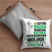Biologe Geschenk Kissen mit Füllung 40x40 Lustiger Spruch Erheben Sie Sich Der Biologe Betritt den Raum (Grau) Grau Trendation