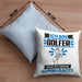 Golfer Kissen mit Füllung 40x40 Geschenk für Golfer Geburtstag Lustiger Spruch Was Ist Deine Superkraft (Grau) Blau Trendation