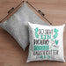 Haustiersitter Kissen mit Füllung 40x40 So Sieht Ein Richtig Cooler Haustiersitter Aus Geschenk Lustiger Spruch Geschenkidee (Grau) Grau Trendation