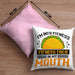 Taco Kissen mit Füllung 40x40 Taco-Liebhaber Geschenkidee für Taco-Fans (Grau) Rosa Trendation
