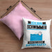 Schwimmer Kissen mit Füllung 40x40 Geschenk für Schwimmer Geburtstag Lustiger Spruch Was Ist Deine Superkraft (Grau) Rosa Trendation