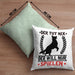 Hund Kissen mit Füllung 40x40 Geschenk Hunde-Besitzer Geschenkidee (Grau) Grün Trendation