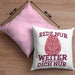 Lustige Psychologen-Kissen mit Füllung 40x40 "Rede nur weiter, ich analysiere dich nur" Geschenk für Psychologen (Grau) Rosa Trendation