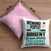 Dirigent Geschenk Kissen mit Füllung 40x40 Lustige Geschenkidee für Dirigent Geburtstag Niemand Ist Perfekt Aber Als Dirigent Ist Man Nah Dran (Grau) Rosa Trendation