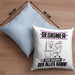 Designer Kissen mit Füllung 40x40 Geschenk für Designer Der Mann Der Alles Kann Geschenkidee zum Geburtstag (Grau) Blau Trendation