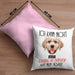 Golden Retriever Besitzer Kissen mit Füllung 40x40 Geschenk Lustiger Spruch Geschenkidee Ich Kann Nicht Mein Golden Retriever Hat Nein Gesagt (Grau) Rosa Trendation