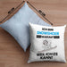 Snowshoer Geschenk Kissen mit Füllung 40x40 Lustiger Spruch Ich Bin Snowshoer Warum Weil Ich Es Kann Geschenkidee Bester Snowshoer Geburtstag (Grau) Blau Trendation