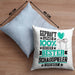 Schauspieler Geschenk Lustiger Spruch für Schauspieler Geschenkidee Bester Schauspieler Der WeltKissen mit Füllung 40x40 (Grau) Blau Trendation