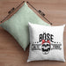 Lustige Kissen mit Füllung 40x40 Geschenk für Böse Alte Frau Rock Biker (Grau) Grün Trendation