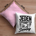 American Football Kissen mit Füllung 40x40 Geschenk Jeden verdammten Sonntag American Football-Spieler Geschenkidee (Grau) Rosa Trendation