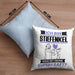 Stiefenkel Kissen mit Füllung 40x40 Geschenk für Stiefenkel Geburtstag Lustiger Spruch Was Ist Deine Superkraft (Grau) Blau Trendation