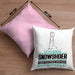 Snowshoer Geschenk Kissen mit Füllung 40x40 Ich Bin Snowshoer Aber Sag Doch Einfach Superheld Lustige Geschenkdiee für Snowshoer (Grau) Rosa Trendation