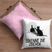 Erkenne Die Zeichen Kissen mit Füllung 40x40 Geschenk Kissen mit Füllung 40x40 Mittelfing** Geschenkidee Sarkasmus Spruch (Grau) Rosa Trendation