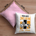 Reiterin Pferd Kissen mit Füllung 40x40 Geschenk Team Vier Hufe Zwei Beine Ein Team Pferde-Liebhaberin Geschenk (Grau) Rosa Trendation
