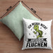 Wandern Kissen mit Füllung 40x40 Geschenk Ich Werde Nicht Aufgeben Aber Die Ganze Zeit Fluchen Wandern Geschenkidee Schildkröte (Grau) Grün Trendation