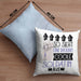 Soldatin Geschenk Kissen mit Füllung 40x40 Geschenkidee für Soldatin Geburtstag Weihnachten Spruch So Sieht Eine Richtig Coole Soldatin Aus (Grau) Blau Trendation