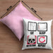Eat Sleep Metalcore Repeat Kissen mit Füllung 40x40 Geschenk Musik Metal Heavy Kopf (Grau) Rosa Trendation