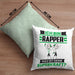 Rapper Kissen mit Füllung 40x40 Geschenk für Rapper Geburtstag Lustiger Spruch Was Ist Deine Superkraft (Grau) Grün Trendation