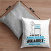 Aquarist Geschenk Kissen mit Füllung 40x40 So Gut Kann Nur Ein Aquarist Aussehen Geschenkidee (Grau) Grau Trendation