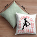 Mädchen Fußball Kissen mit Füllung 40x40 Geschenk Echte Mädchen Spielen Fußball Frauen-Fussball (Grau) Grün Trendation