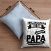 Zwillings-Papa Kissen mit Füllung 40x40 Geschenk WIe Ein Normaler Papa Nur Doppelt So Cool Vatertag Geschenkidee Zwillinge (Grau) Blau Trendation