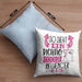 Influencer Kissen mit Füllung 40x40 Geschenk So Sieht Ein RIchtig Cooler Influencer Aus Geschenkidee Lustiger Spruch Geburtstag (Grau) Blau Trendation