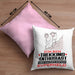 Trekking-Enthusiast Geschenk Kissen mit Füllung 40x40 Ich Bin Trekking-Enthusiast Aber Sag Doch Einfach Superheld Lustige Geschenkdiee für Trekking-Enthusiast (Grau) Rosa Trendation